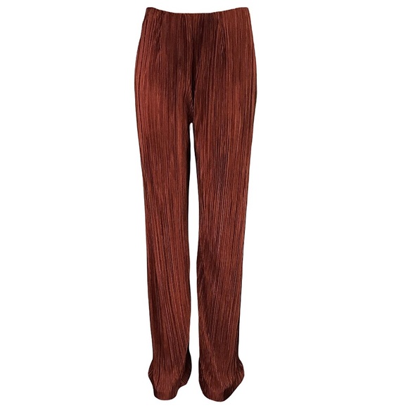 Burnt air and WORTH ribbed trousers